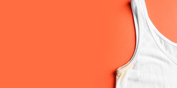 How to remove sweat stains from white shirts