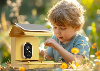 Catch the spring migration in 2.5K HD with this smart bird feeder with AI recognition
