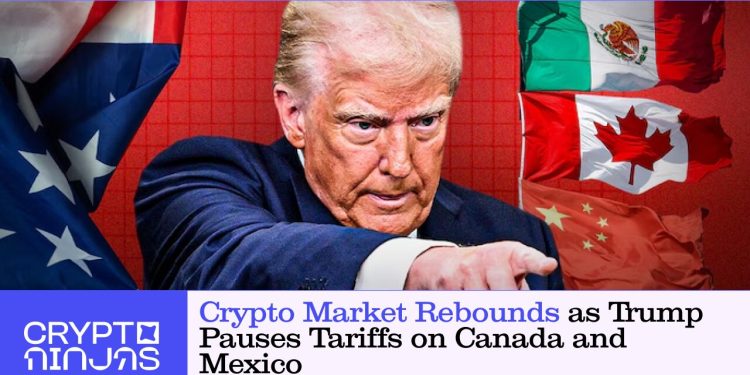 Crypto Market Rebounds as Trump Pauses Tariffs on Canada and Mexico